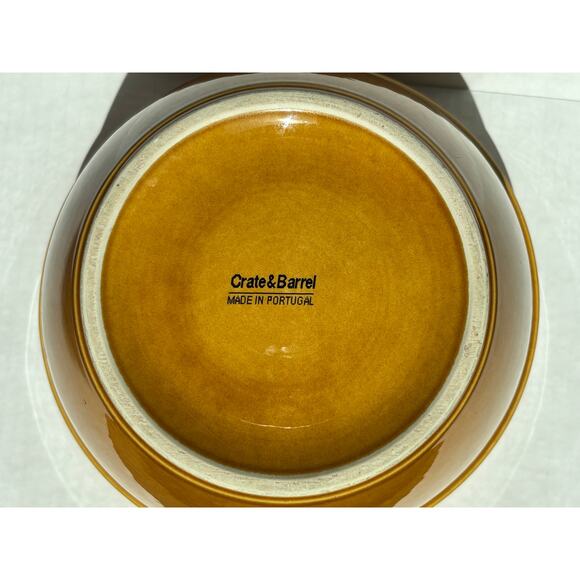 8.5" Nesting Mixing Bowl Addison Crate & Barrel Discontinued Earthenware Ceramic - Picture 6 of 16
